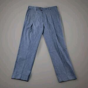 Todd Snyder Cotton Silk Denim Madison Suit Pants size 33 Indigo Blue NWT $248